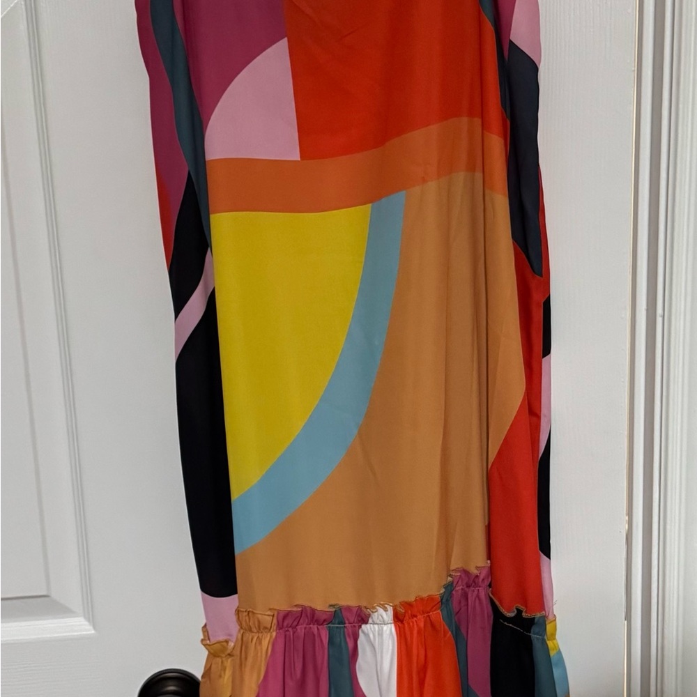 Colorful Geometric Maxi Dress